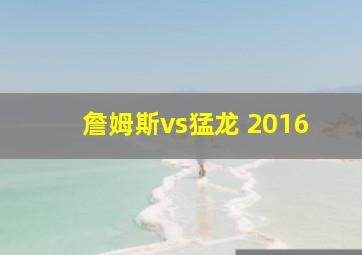 詹姆斯vs猛龙 2016